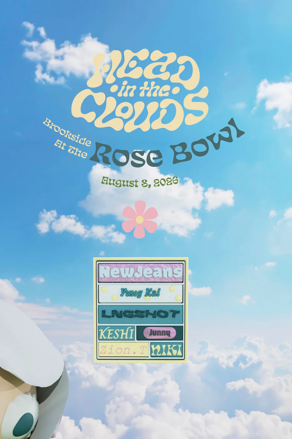 Poster variant with the logo above the lineup sign