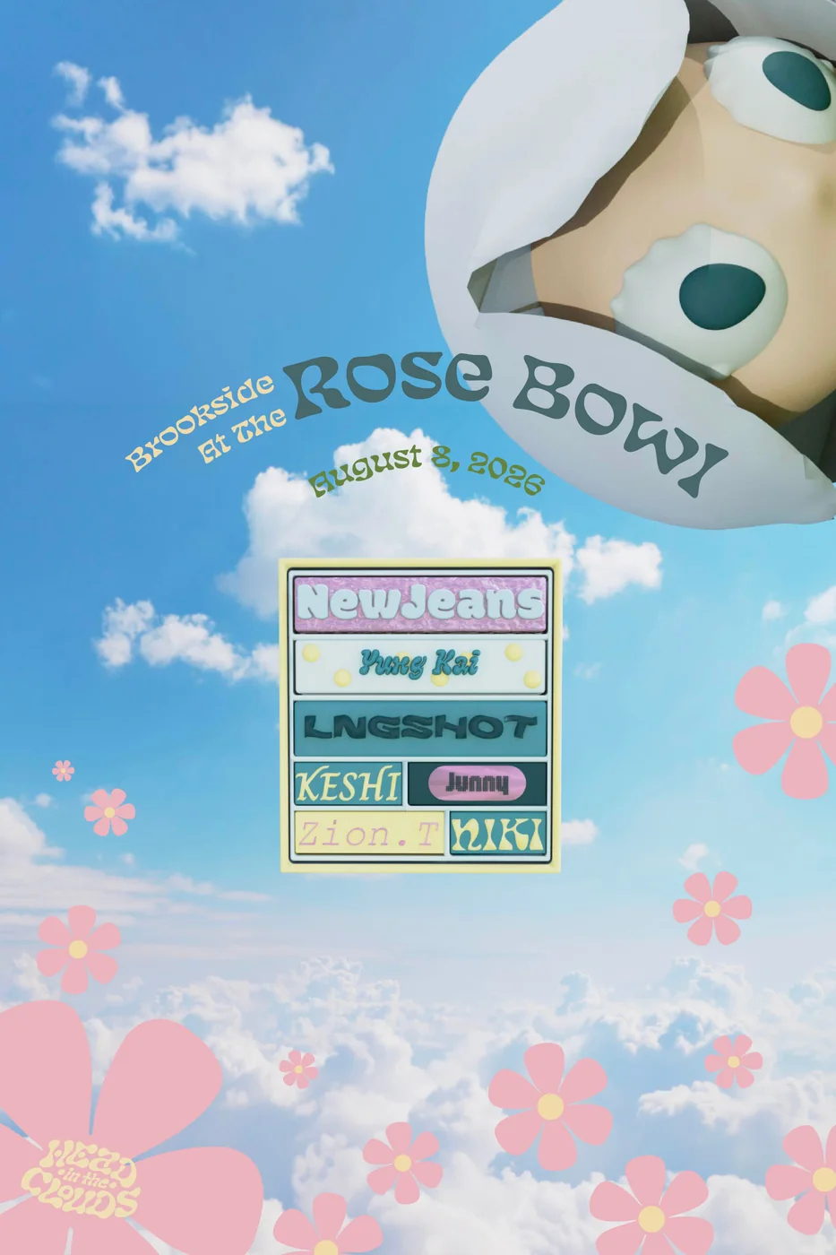 Poster variant with the mascot peeking in from the top corner