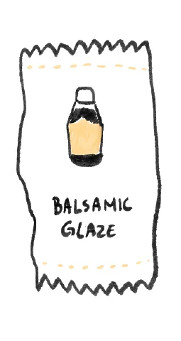 Balsamic Glaze packet drawing