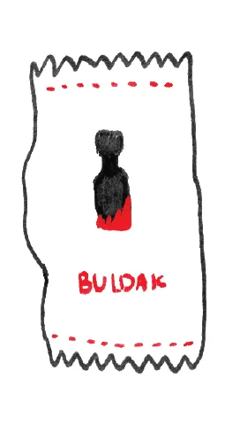 Buldak packet drawing