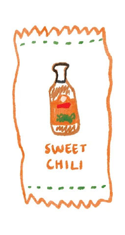 Sweet Chili packet drawing