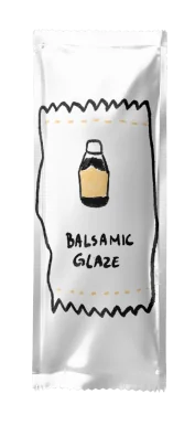 Balsamic Glaze foil packet mockup