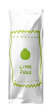 Lime Juice foil packet mockup