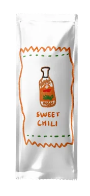 Sweet Chili foil packet mockup